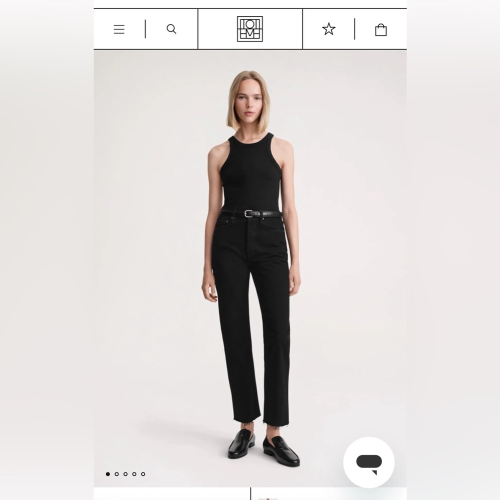 Toteme Classic cut denim black, 26